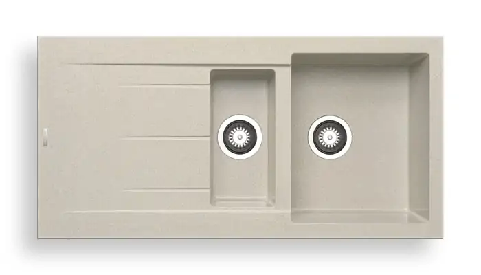 standstone composite 1.5 bowl sink